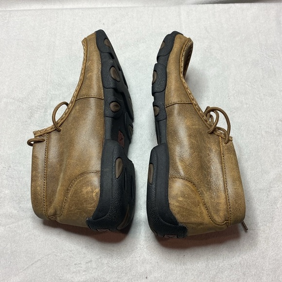Twisted X Brown leather lace up shoes YDM0001 size 6 - Picture 4 of 6